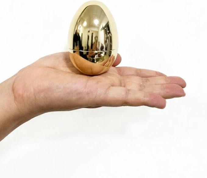 Benilax 24 Pack Jumbo Fillable Plastic Golden Easter Eggs Bulk for Easter Basket Stuffers Hunt Party Supply Pack - 3.12 inch Gold Color