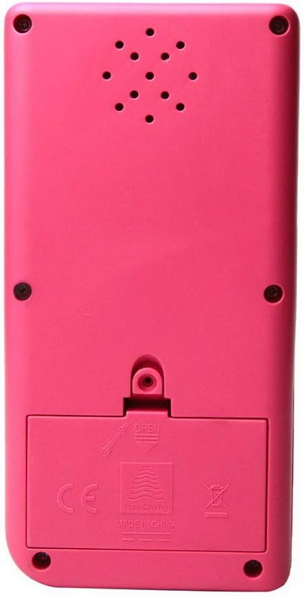 Retro Big Screen Brick Game Console 9999 in 1 Tank/Racing/Shooting Casual Puzzle Game Adjustable Difficulty and Speed Small and Easy to Carry Best Gifts (Pink)