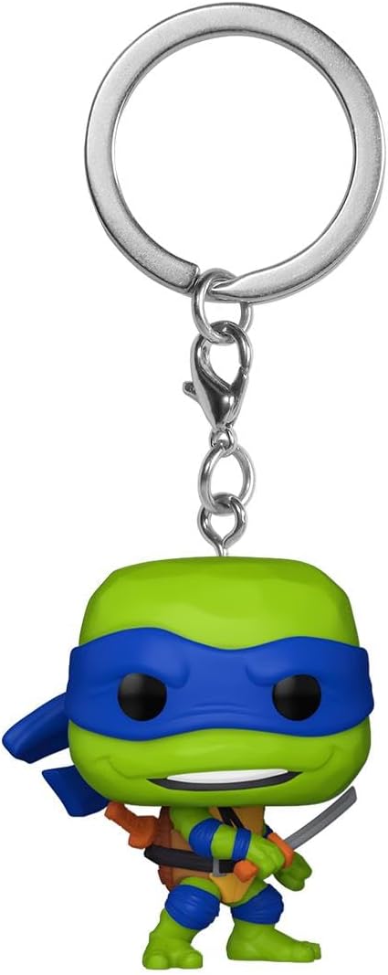 Funko POP! Keychain: Teenage Mutant Ninja Turtles (TMNT) - Leonardo Novelty Keyring - Collectable Mini Figure - Stocking Filler - Gift Idea - Official Merchandise
