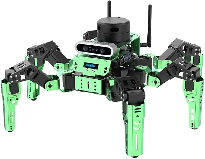 Hiwonder JetHexa Hexapod Robot Kit for Jetson Nano 3D Depth Camera, G4 Lidar and Lidar Mapping Navigation ROS AI Robot Kit (Advanced Kit)