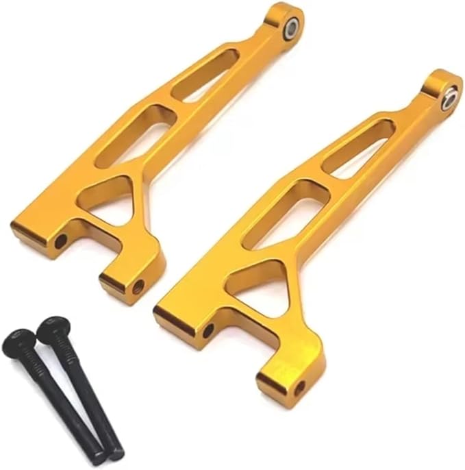 Compatible with MJX 16207 16208 16209 16210 H16 Remote-Controlled Crawler Car Upgraded Accessories Metal for Swing Arm RC Assortment(Yellow)