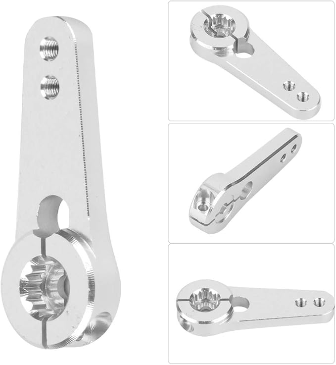 Acouto Aluminum Alloy Servo Horn 15T Arm 1/5 Truck - RC Half Arm Horn 44mm Part - Toys & GamesRemote & App Controlled Vehicles & /Remote & App Controlled Vehicle/Servos & /Servo Horns (Silver)