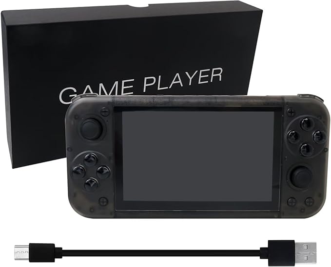 New Portable Handheld Gaming Gaming w/ High Resolution Screen, 15000+ Classic Retro Games, 30+Game Format 5-inch HD Eye Protection Screen Larger Storage