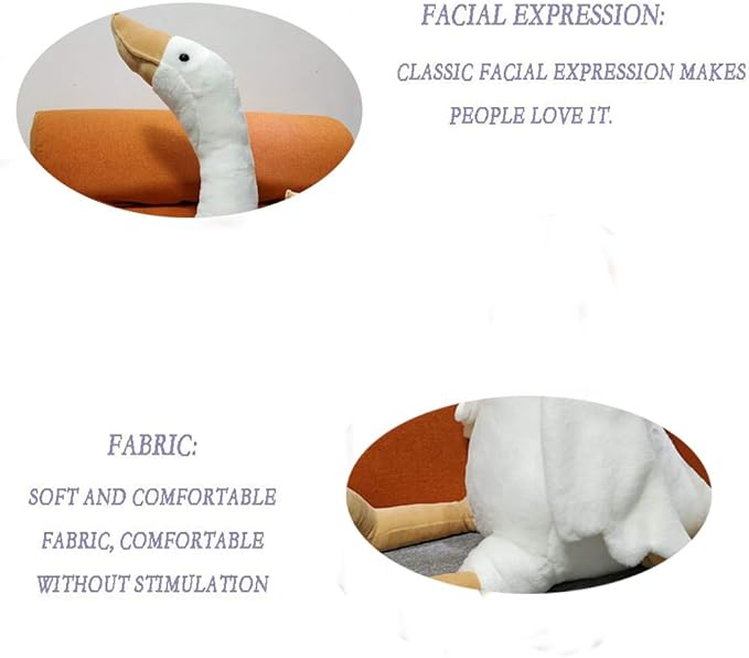 CHELEI2019 15.7" Swan Stuffed Animal,Goose Plush White Stuffed Animal Toy Gifts for Kids