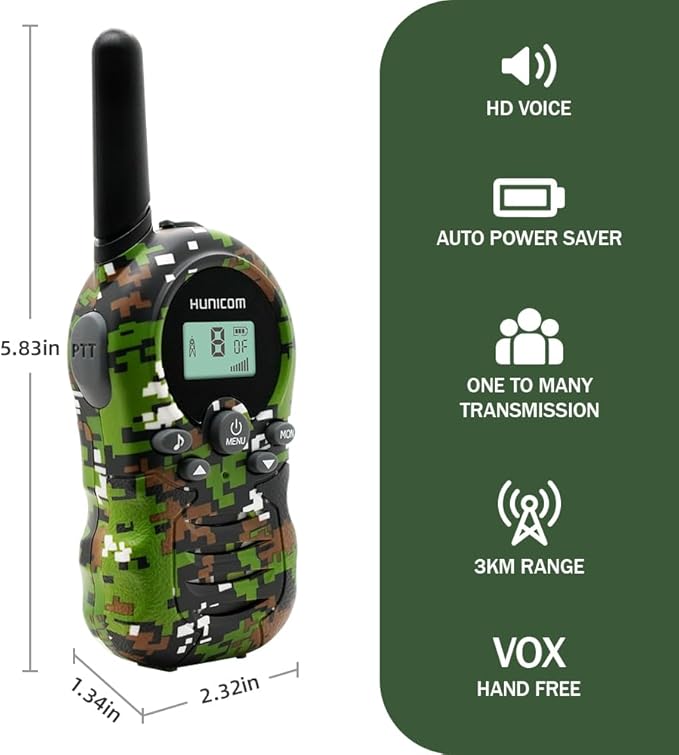 Walkie Talkies for Kids Toys Gifts 3 Packs-FRS 2 Way Radio walky Talky, Birthday Gift Present for 3-12 Years Old Boys Girls