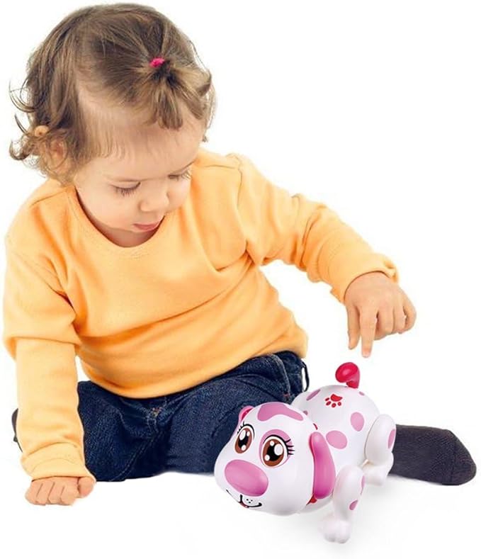 WEofferwhatYOUwant Robot Dog Helen – Interactive Talking Puppy for Girls – Electronic Pet Toy Walks, Talks, Barks, Dances & Sings – Touch Sensors, Bump-n-Go, Lights & Sounds – Toddler Gift Age 2+