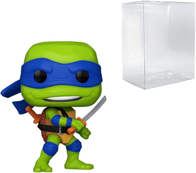 POP! Movies: Teenage Mutant Ninja Turtles: Mutant Mayhem - Leonardo #1391 Bundled with Compatible Box Protector Case, C1391