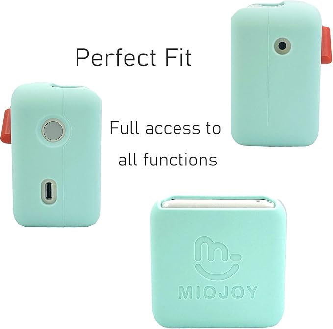 Yoto Mini 3-in-1 Accessories Set, Hard Carrying Case with Silicone Cover and Card Pouch, Protective Travel Carrier for Kids, Magic Mint