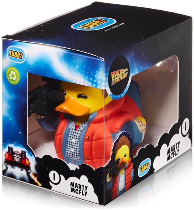 TUBBZ Boxed Edition Marty McFly Collectible Vinyl Rubber Duck Figure - Official Back to The Future Merchandise - TV, Movies & Video Games