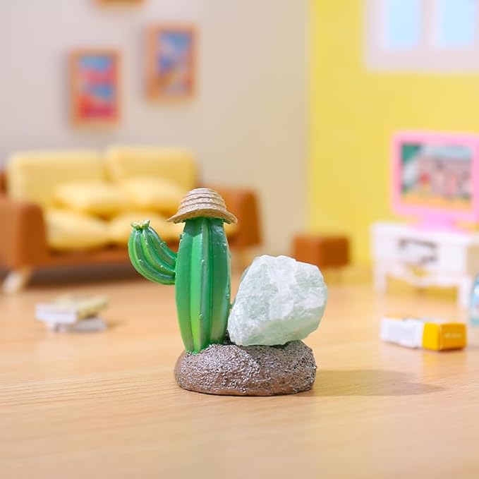 Surprise Box Figures Diamond Crystal Plant Theme, Mystery Bag Random Design Action Figures Figurine Collectible Home Desk Car Decoration, Birthday Christmas New Year Gift, Single Box-1 Box