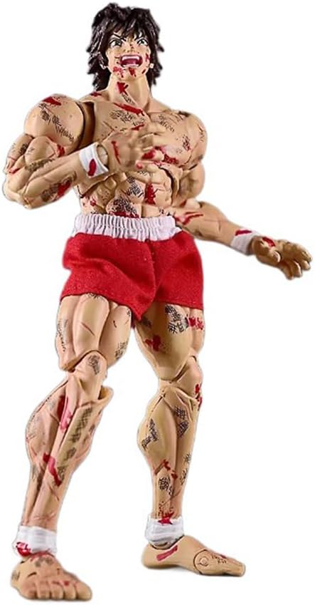 Hanma Yujiro Figure Anime Hanma Action Figure Ultra-Movable Model Statue Interchangeable Accessories Anime Figurine Collectibles