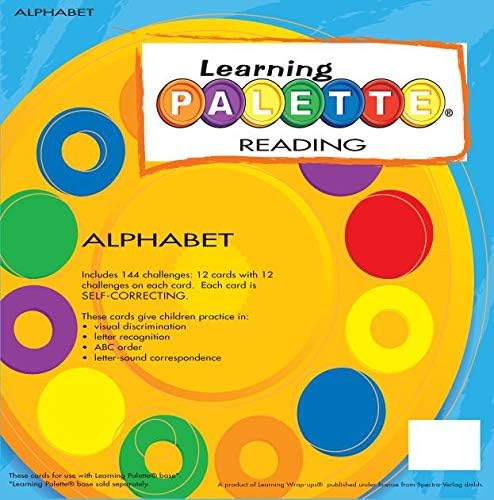 Learning Wrap-Ups Kindergarten Reading Learning Palette Alphabet Card Set