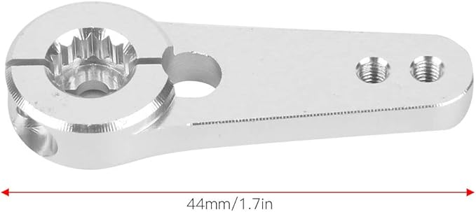 Acouto Aluminum Alloy Servo Horn 15T Arm 1/5 Truck - RC Half Arm Horn 44mm Part - Toys & GamesRemote & App Controlled Vehicles & /Remote & App Controlled Vehicle/Servos & /Servo Horns (Silver)