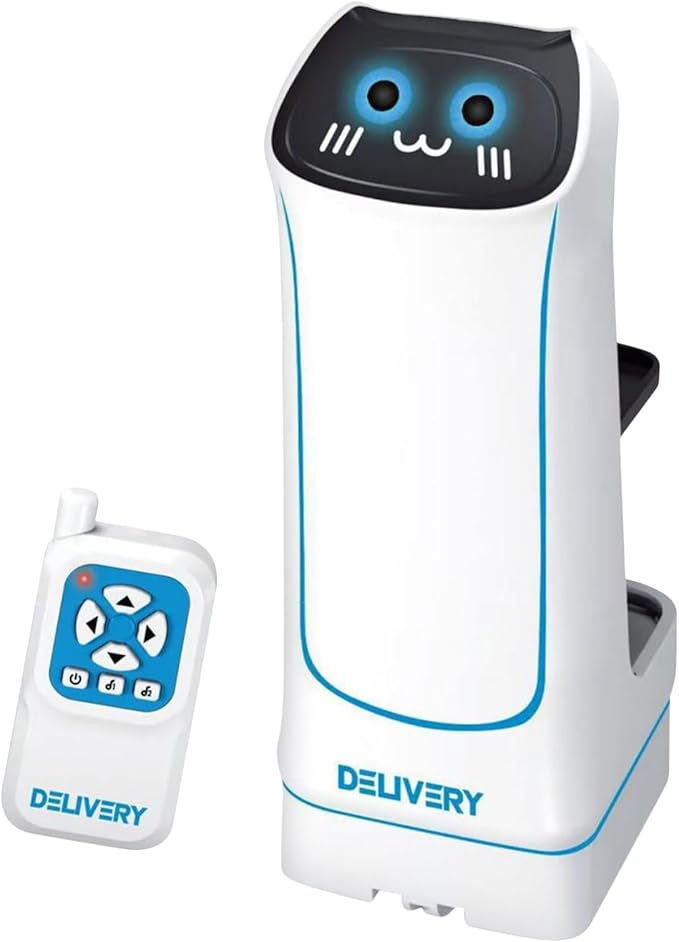 Interactive Remote Control Robot - Smart Food Delivery Robot for Home, Playroom, School, Preschool, Party, Holiday, Daycare, Family Fun, and Game Night Entertainment