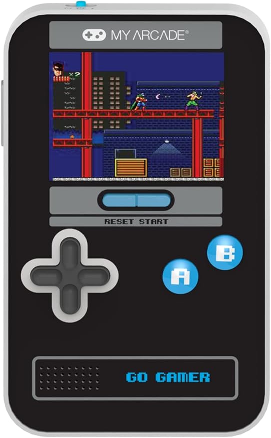 My Arcade Go Gamer Classic-Blue: Portable Electronic Game Console with 300 Games, Full Color 2.5" Screen- Fun for The Entire Family (DGUN-3913)
