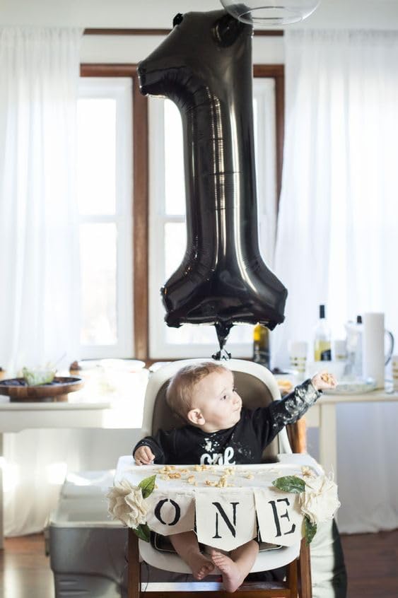 Black Number 10 Balloon 40 inch, 10 Number Balloons, 10th Black Birthday Decorations, 10 Year Old Girls Boys Party Supplies