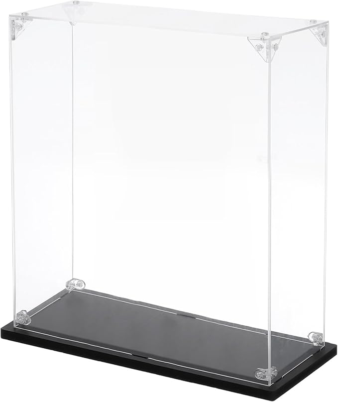 MECCANIXITY Acrylic Display Case, 4''x8''x12'' Clear Display Box Assemble Dustproof Display Box Storage Organizer for Collectibles Action Figures