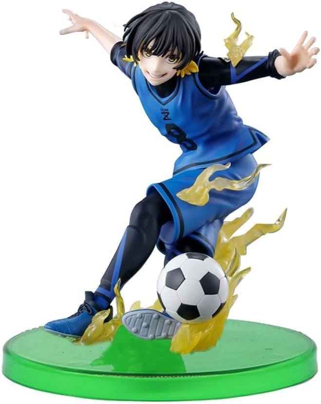 2pcs Anime Figure Bachira Meguru Isagi Yoichi Action Figure Statue PVC Character Handmade Model Desktop Decoration Collectibles