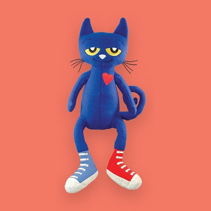 MerryMakers Pete the Cat Plush Doll, 14.5-Inch , Blue