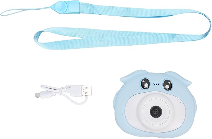Children's HD Camera with 8MP Resolution and 1080P Video Recording, Durable Portable Design for Kids on The Move, Educational Camera for Fun and Learning (Blue)