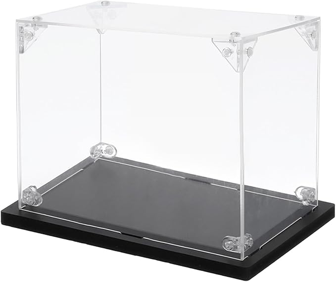 MECCANIXITY Acrylic Display Case, 4''x6''x6'' Clear Display Box Assemble Dustproof Display Box Storage Organizer for Collectibles Action Figures