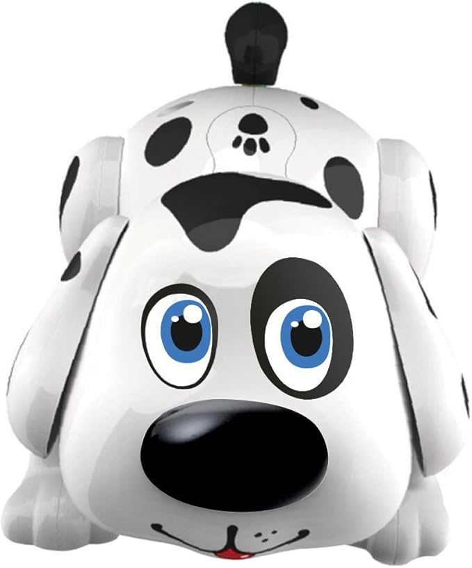 WEofferwhatYOUwant Robot Dog – Electronic Spanish Harry Puppy – Bilingual Interactive Pet Dog Toy for Toddlers – Walks, Barks, Sings, Talks in Spanish – Touch Sensors, Bump n Go, Musical Toy, Ages 2+