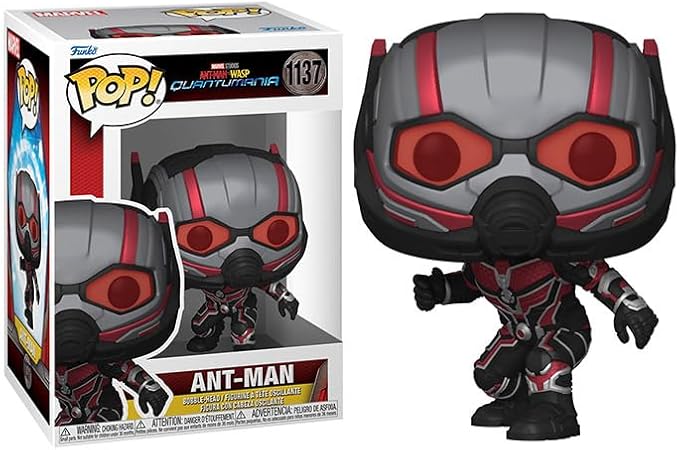 POP Marvel: Ant-Man and The Wasp: Quantumania - Ant-Man Funko Vinyl Figure (Bundled with Compatible Box Protector Case), Multicolor, 3.75 inches
