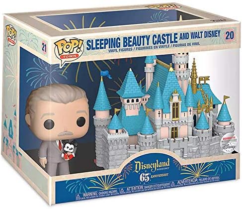 Sleeping Beauty Castle and Walt Disney Pop! Town Vinyl Set by Funko