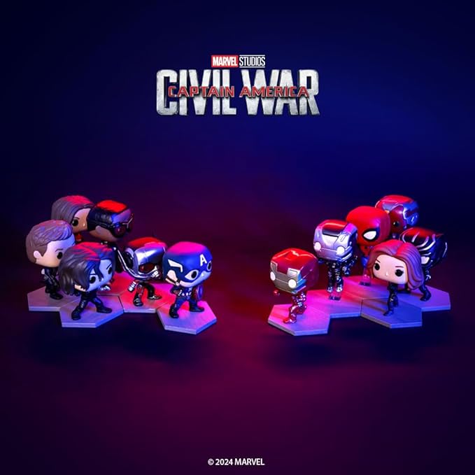 Funko POP! Marvel: Civil War Build A Scene - Captain America - Collectable Vinyl Figure - Gift Idea - Official Merchandise - for Kids & Adults - Movies Fans