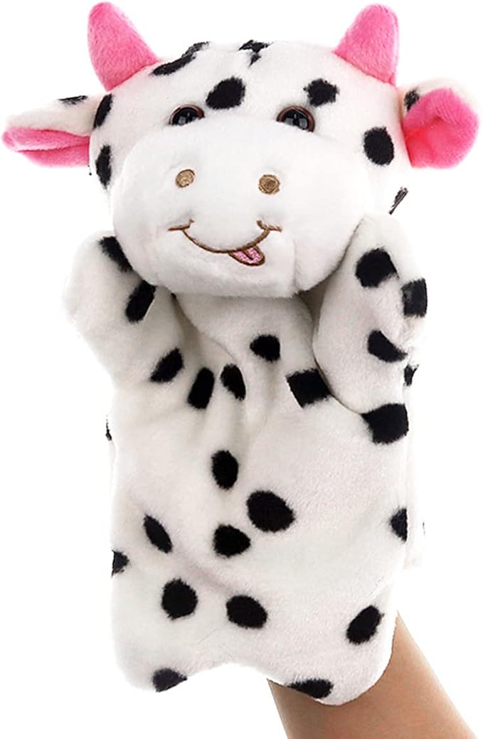 RIY Hand Puppet - Farm Friends Animals Educational Puppets Cow