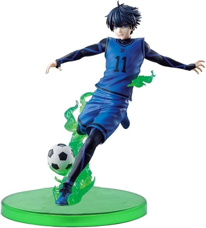 Isagi Yoichi Anime Figure 14cm PVC Character Isagi Yoichi Action Figure Statue Handmade Model Desktop Decoration Collectibles