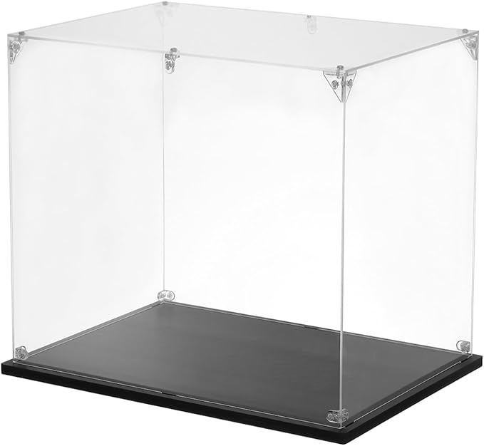 MECCANIXITY Acrylic Display Case, 10''x10''x10'' Clear Display Box Assemble Dustproof Display Box Storage Organizer for Collectibles Action Figures