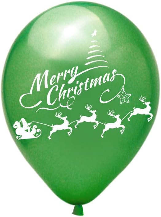 43Pcs Christmas Party Decorations Snowman Santa Claus Party Supplies 1 Pcs Merry Christmas Banner 24Pcs Red Green Balloons 2Pcs Ribbons and 16 Pcs Cupcake Toppers for Party Indoors Decor