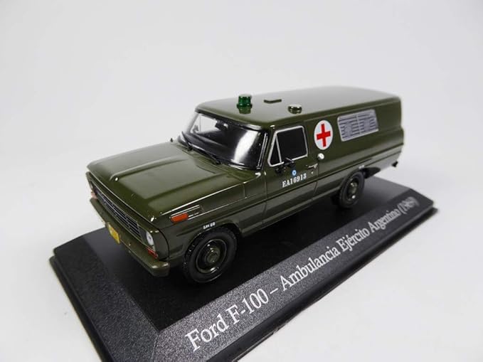 OPO 10 Model car 1/43 Compatible with Ford F-100 1969 Argentina Air Force Ambulance (SA15)
