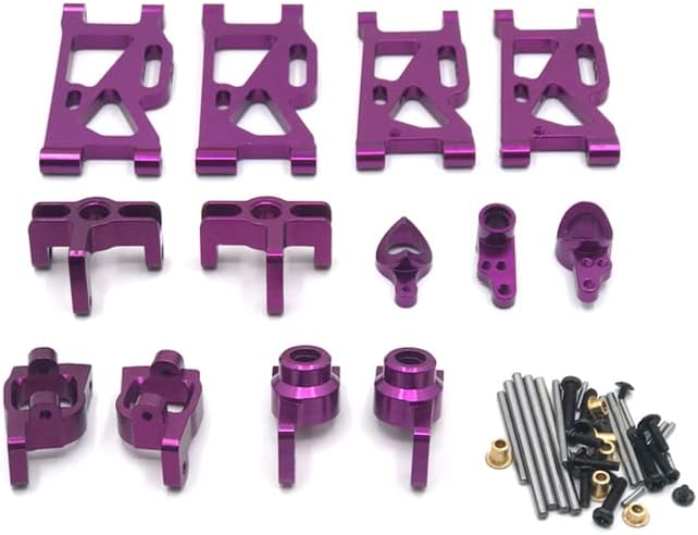 Metal Remote Control car Upgrade six-Piece kit for WLtoys 144010 144001 02 124017-16-18 124019(Purple)