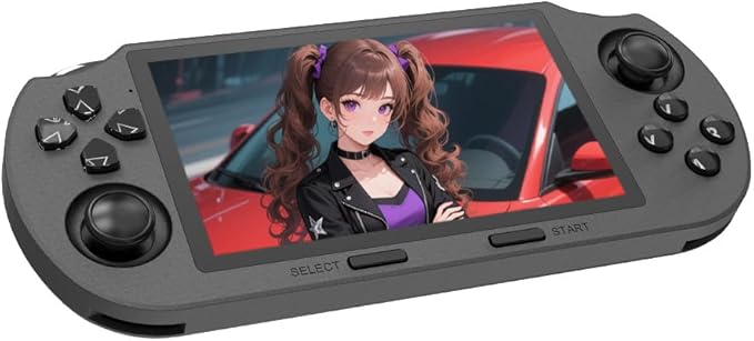 SF3000 Retro Handheld Game Console 4.5inch IPS Screen 854*480 Portable Video Game Console Linux System 128G Support Emergency Charging&E-Book Readers (only Console)