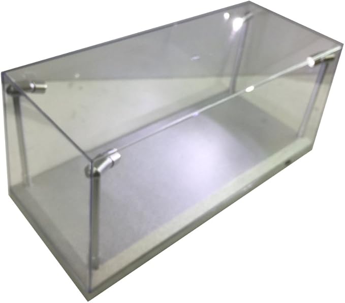 Silver Collectible Display Show Case Illumicase+ with LED Lights for 1/64 1/43 1/32 1/24 1/18 Scale Models