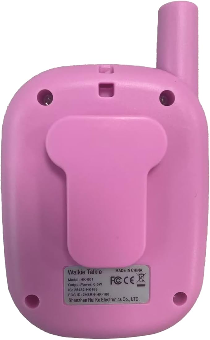 Walkie Talkies for Kids 2 Pack Rechargeable with 3 Miles Long Range, Toddler Walkies Talkies Pink Bule Toys Birthday for 3-8 Years Old Boys Girls for Outdoor Games Camping Hiking
