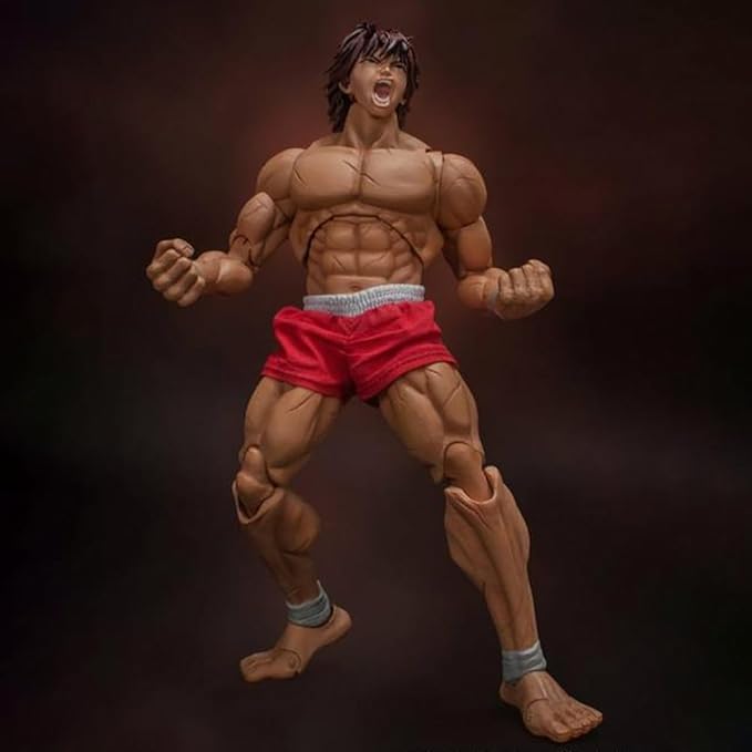 Yujiro Hanma Action Figure Movable Joints Figures 6.69" Muscular Man Anime Figurine Hanma Yujiro Figure Model Desktop Collectibles Gift