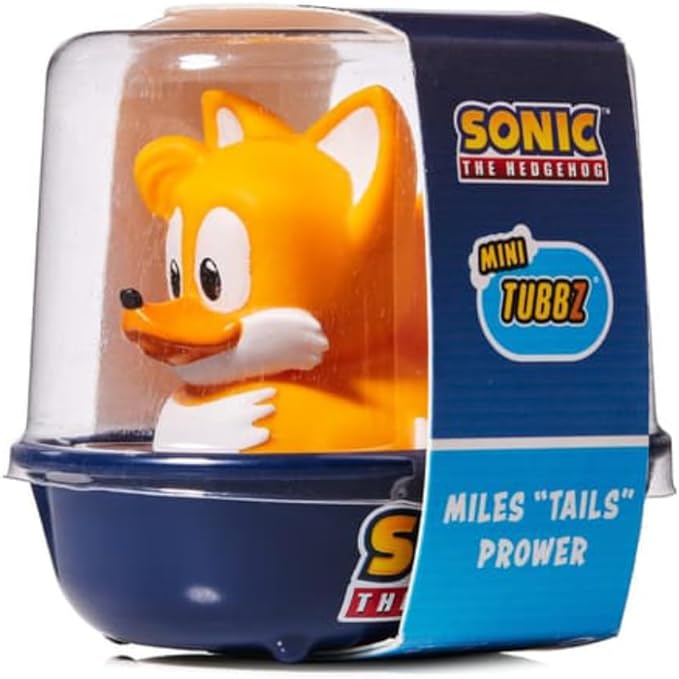 TUBBZ Mini Tails Collectible Vinyl Rubber Duck Figure - Official Sonic The Hedgehog Merchandise - Kids TV, Movies & Video Games