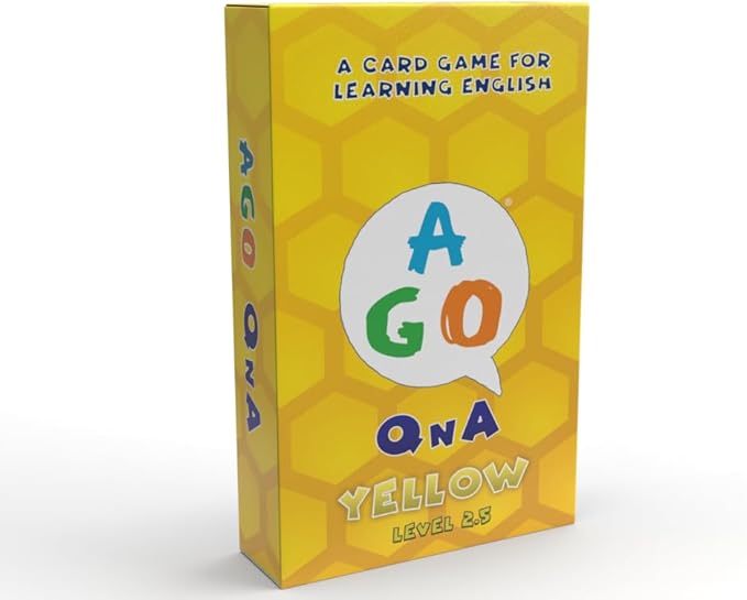QnA Yellow ESL Card Game - Level 2.5. A Fun English Language Learning Game for EFL/ESL Students - Build Vocabulary, Grammar and Conversation Skills!