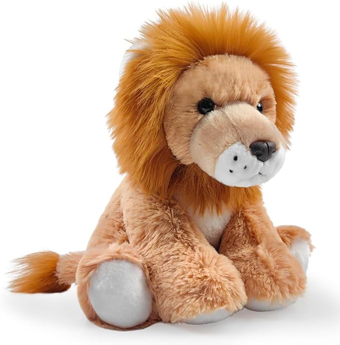 Lion Stuffed Animal Toys, 8.5 Inch Soft and Cuddly Lion Plush Animals Toy, Cute and Realistic Animals Gifts for Boys and Girls Toy for Toddlers 1-3