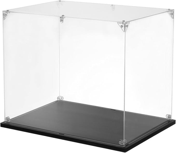 MECCANIXITY Acrylic Display Case, 10''x10''x8'' Clear Display Box Assemble Dustproof Display Box Storage Organizer for Collectibles Action Figures
