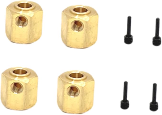 RC Car Wheel Hexes Remote Control Car Widened Combiner Remote Controlled Vehicles Accessories, Replacement Drive Adapter, 4x4 No Output Shaft
