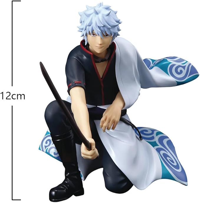 Anime Sakata Gintoki Figure Squatting Model Look Up Figure Sakata Gintoki Action Figure Collectible Desktop Ornaments