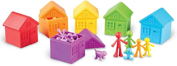 Learning Resources All About Me Sorting Neighborhood - Montessori Preschool Activities, Social Emotional Learning, Color Sorting and Counting , Fine Motor Toys, Gifts for Boys and Girls