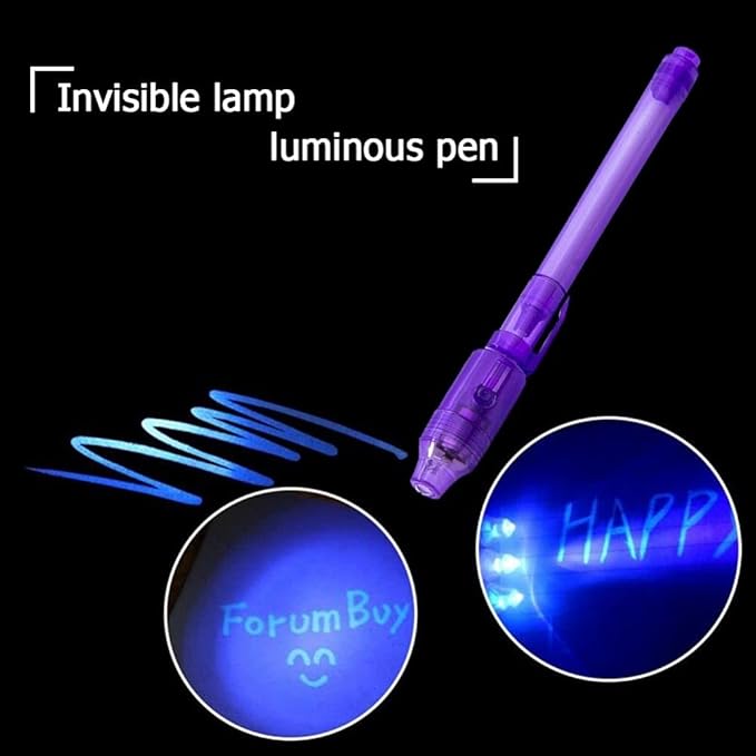 ZUNTENG Invisible Ink Pen,14Pcs Spy Pen,Invisible Disappearing Ink Pen with uv Light Fun Activity Entertainment for Secret Message and Kids Goodies Bags Toy