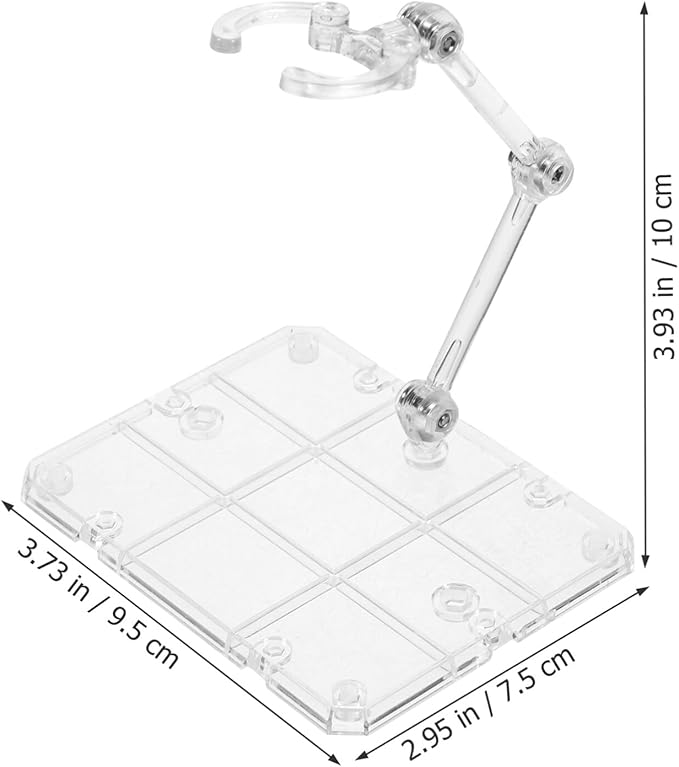 Figure Stand Set Clear Plastic Action Figure Holder with Stable Base for Displaying and Organizing Toy Models and Collectible Figurines
