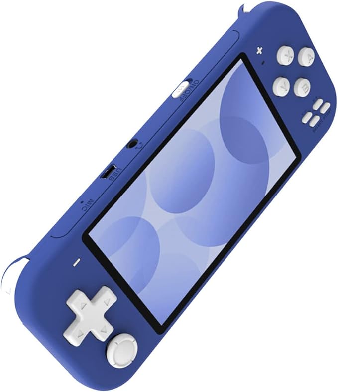 Powkiddy X20MINI Handheld Retro Arcade Game Console, 4.3 Inch HD Screen, 8G 2000 Games, Blue