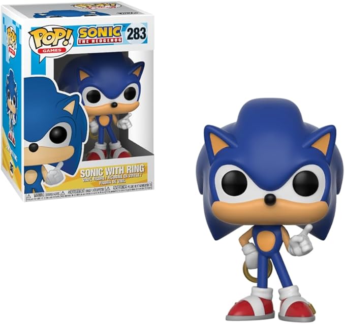 POP Games: Sonic - Sonic with Ring Collectible Toy, Multicolor, One Size